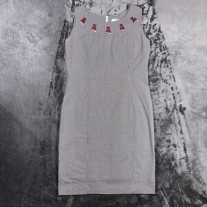 Castles Sport Alabama Crimson Tide Gingham Embroidered Dress Small Bama NCAA